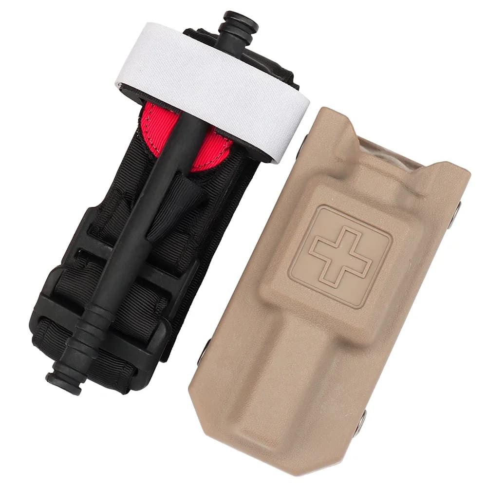 Support de garrot tactique Molle, Kit de premiers secours, sac EDC, pochette de garrot avec Clip de