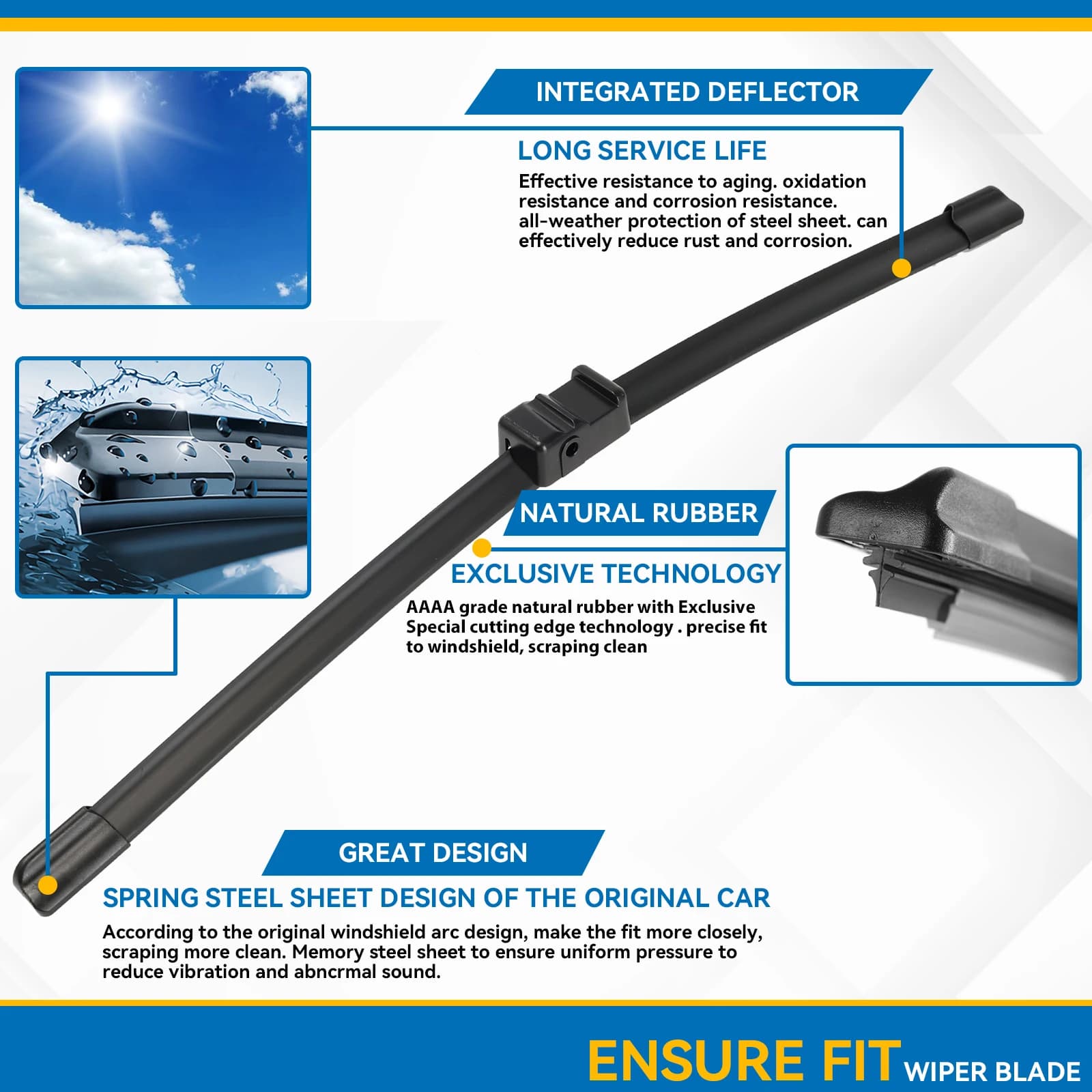 Erick's Wiper-Essuie-glace avant LHD pour Skoda Octavia, 1Z A5 2004-2013, pare-brise, nettoyage des