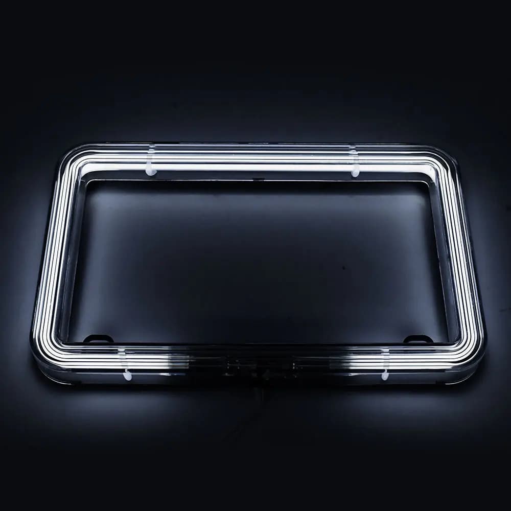 Lumière de plaque d'immatriculation de moto universelle, éclairage LED, blanc américain/canadien, pl