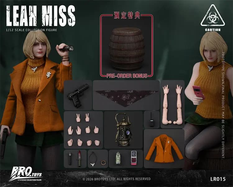 BROTOYS LR015 Resident Evil Miss Leah Annoying Li 1/12 Figurine d'action en précommande