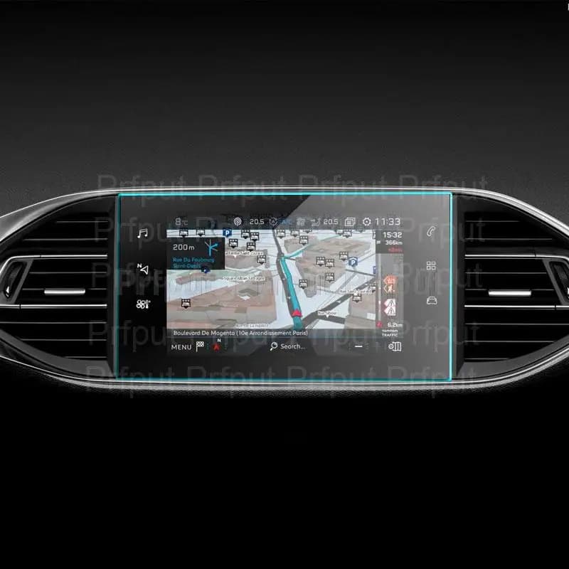 Film en verre trempé de 9.7 pouces pour Peugeot 308 408 508 208, protection d'écran pour autoradio,