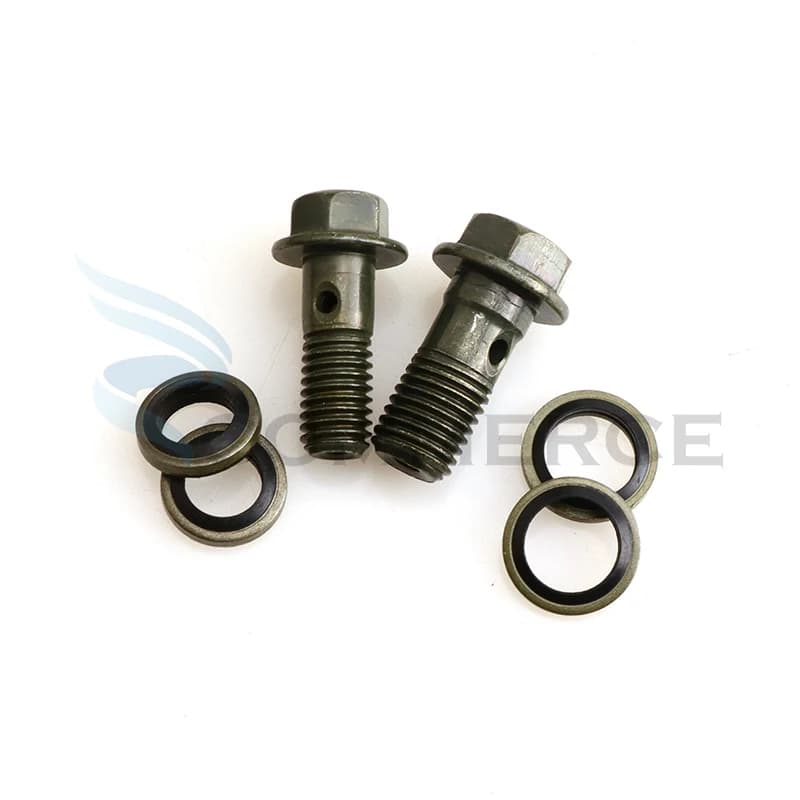 M8/M10x1.25 maître-cylindre de frein tuyau d'huile vis Banjo boulon moto Tube universel vis boulons