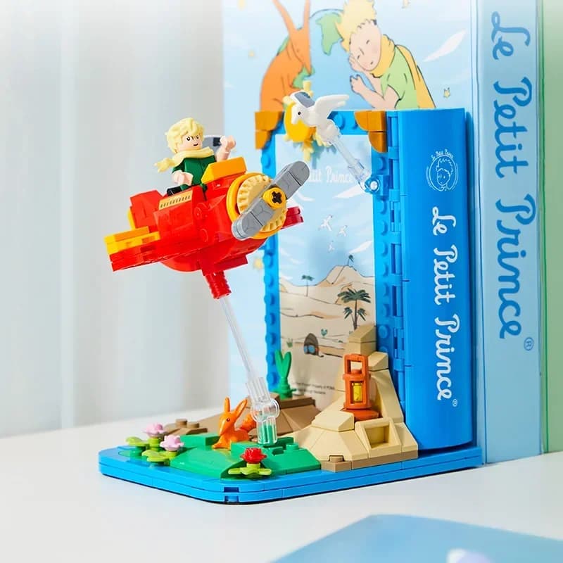 Serre-livres d'avion le petit Prince, blocs de construction, Collection de jouets, modèle d'ornement