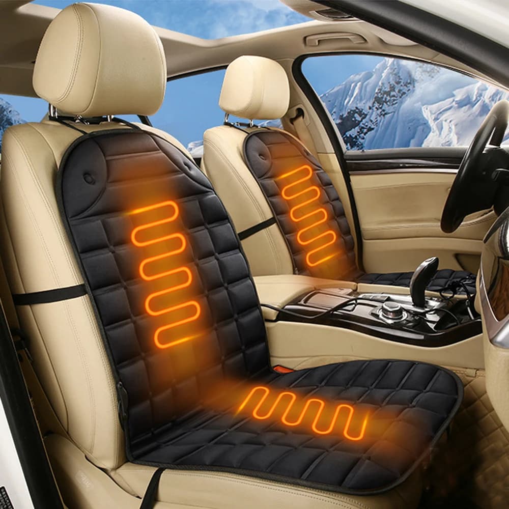 Chauffage de siège électrique 12V, garde au chaud, coussin domestique d'hiver, housse de coussin de
