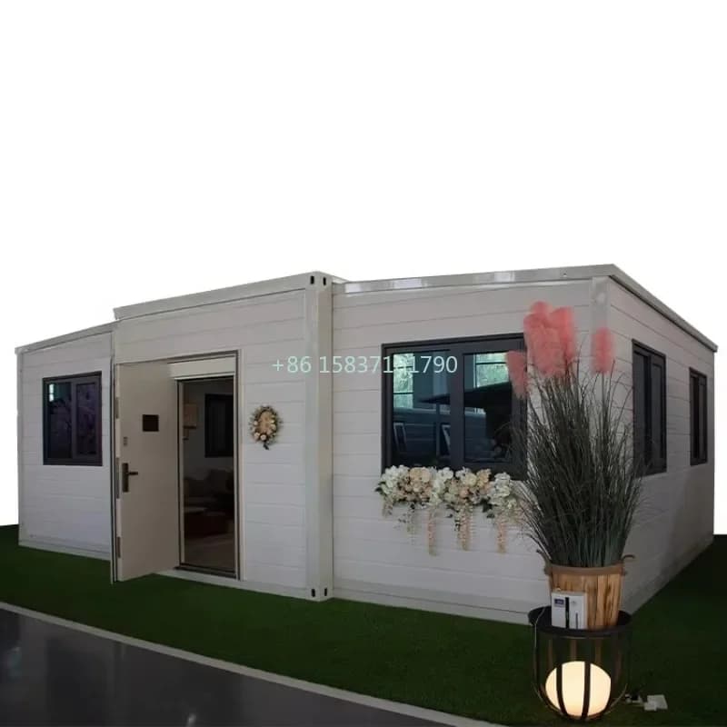 Maison conteneur pliable extensible, installation facile, mini-maison de luxe, design pratique, mais