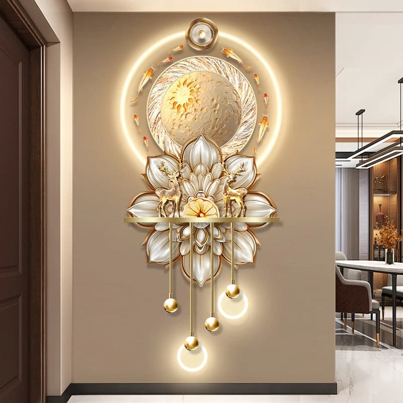 Lumière de luxe moderne entrée lumière LED 2025 nouveau haut de gamme salon applique murale sens ava