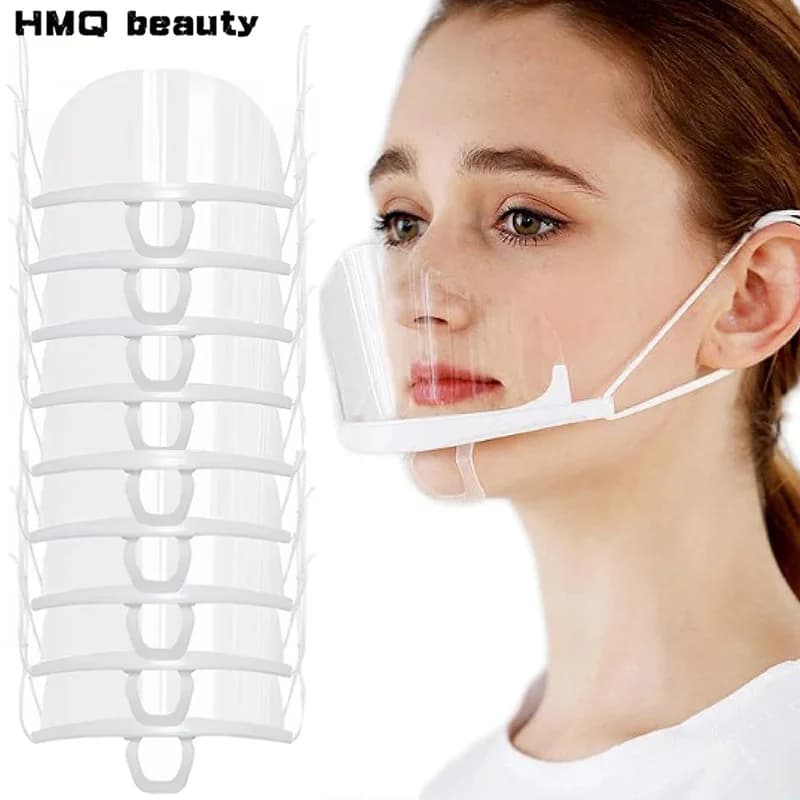 Masque transparent de protection sanitaire contre la poussière, protection qualifiée ale ouverte en