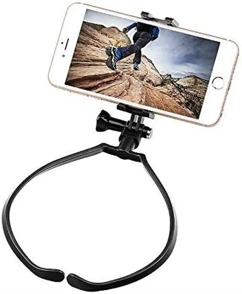 Support de téléphone paresseux suspendu au cou, enregistrement de la vie de la première Perspective