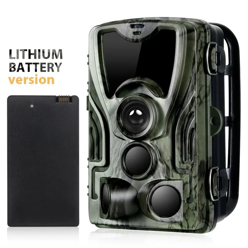 Caméra de chasse sur sentier avec batterie au Lithium 5000Mah, 20mp 1080P, IP65, pièges photos étanc