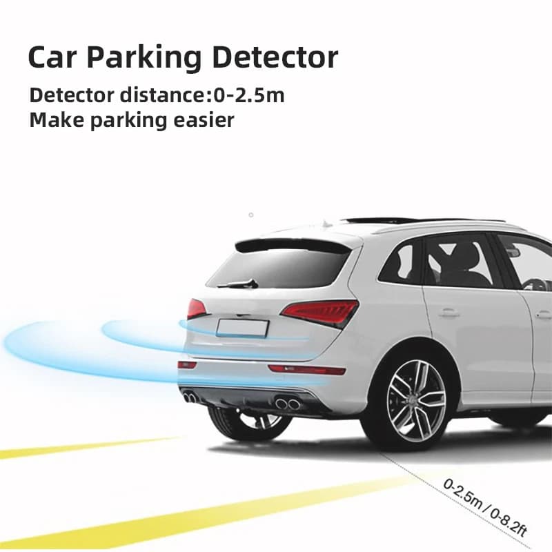 Kit de capteur de stationnement LED Parktronic pour voiture, Radar Multiple, affichage rétroéclairé,