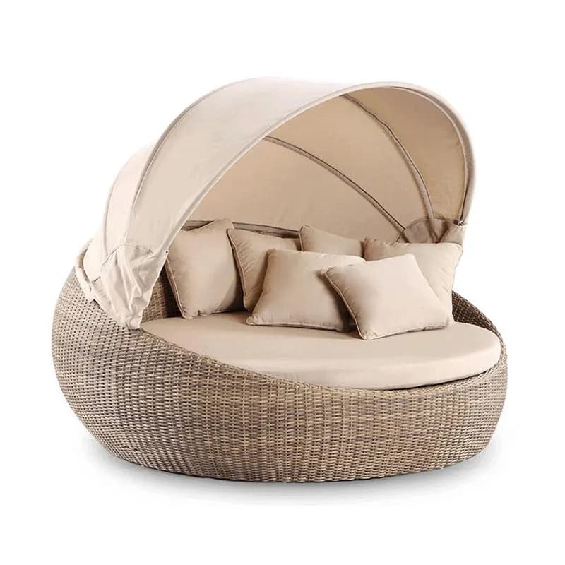 Canapé-lit d'hôtel pour adultes, style nordique moderne, rond et simple, pour salon et chambre à cou