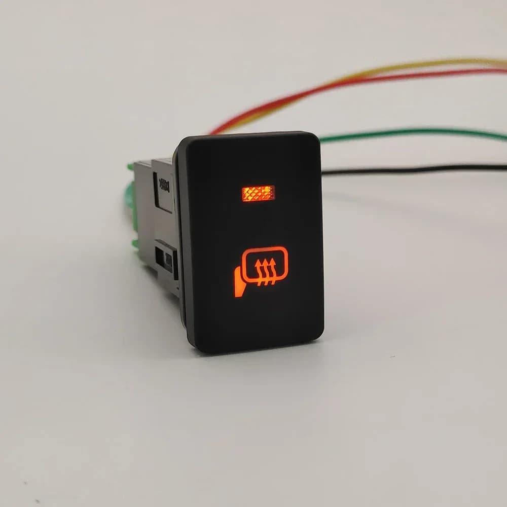 Bouton de commutation de chaleur au volant, lumière LED Orange, pour Mitsubishi Outlander Eclipse Cr