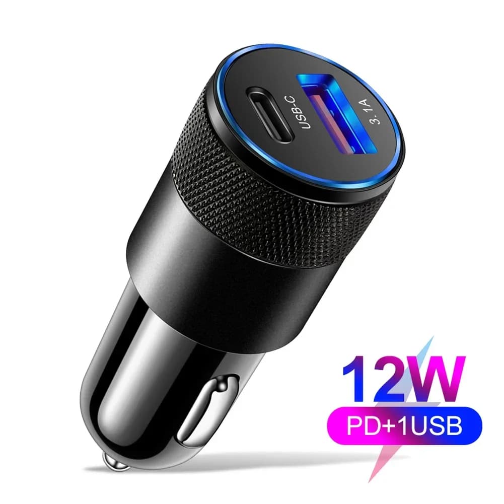 Chargeurs de voiture rapides 3,1a, USB PD Type C QC 3.0, adaptateur de sortie, charge rapide pour vo