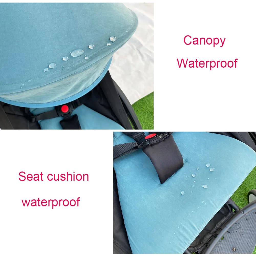 KID COLU ® Accessoires de landau, auvent solaire étanche et coussin de siège de remplacement, Comp
