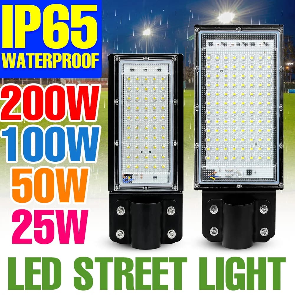 Lampadaires LED 200W pour extérieur, 220V, projecteur super lumineux, étanche, 180° ° Éclairage de