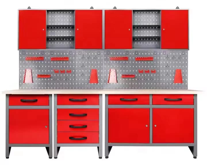 Station de travail de Garage, établi modulaire, armoire à outils, armoire d'atelier, coffre à outils