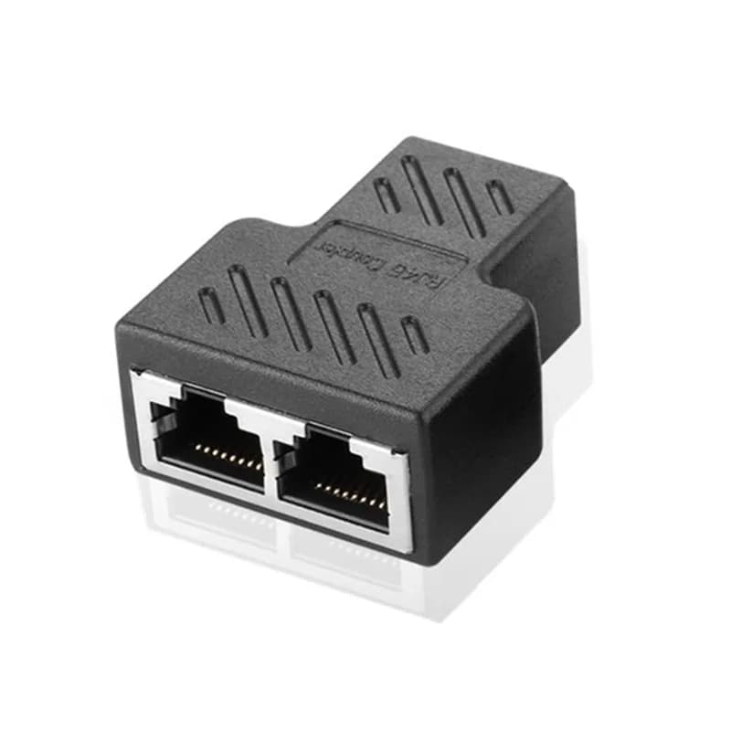 Connecteur de câble réseau RJ45 Gbps, adaptateur de fil d'extension, tête directe blindée à 8 cœurs,