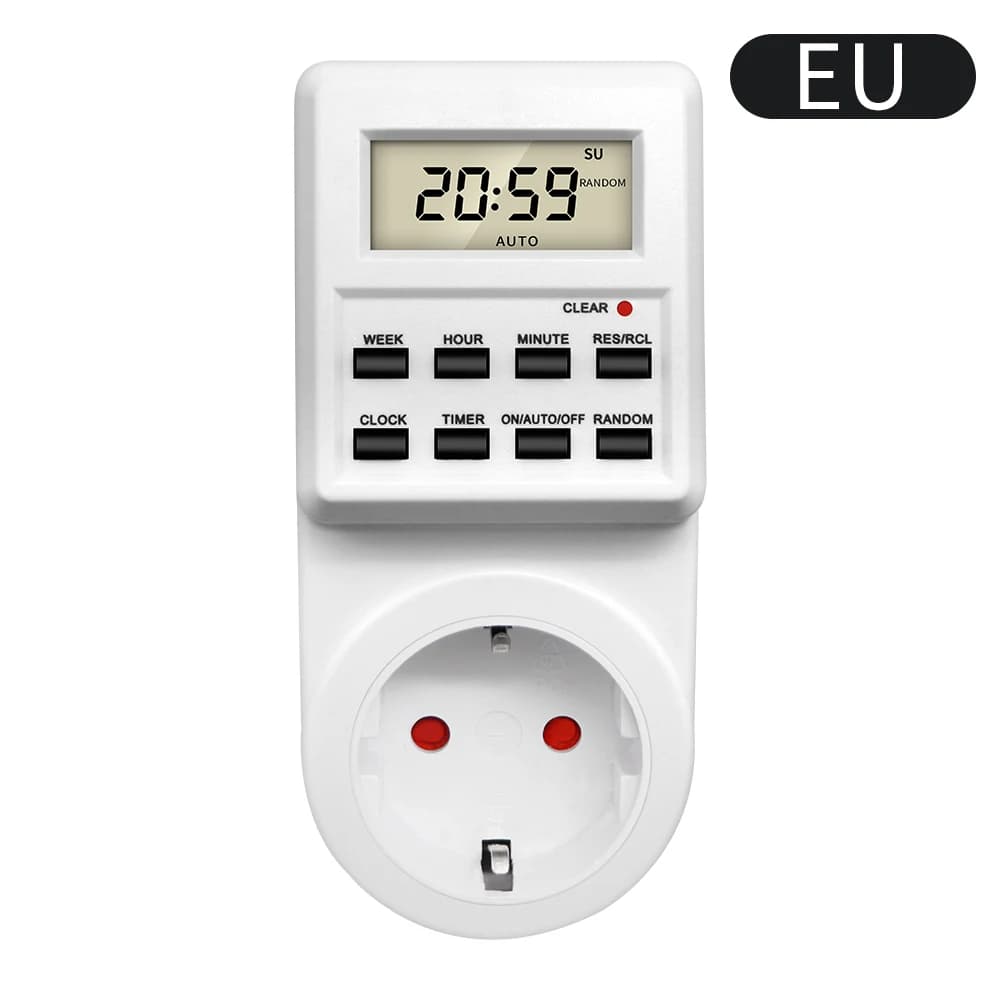 Prise de minuterie numérique électronique 24 heures prise de minuterie de cuisine cyclique prise de