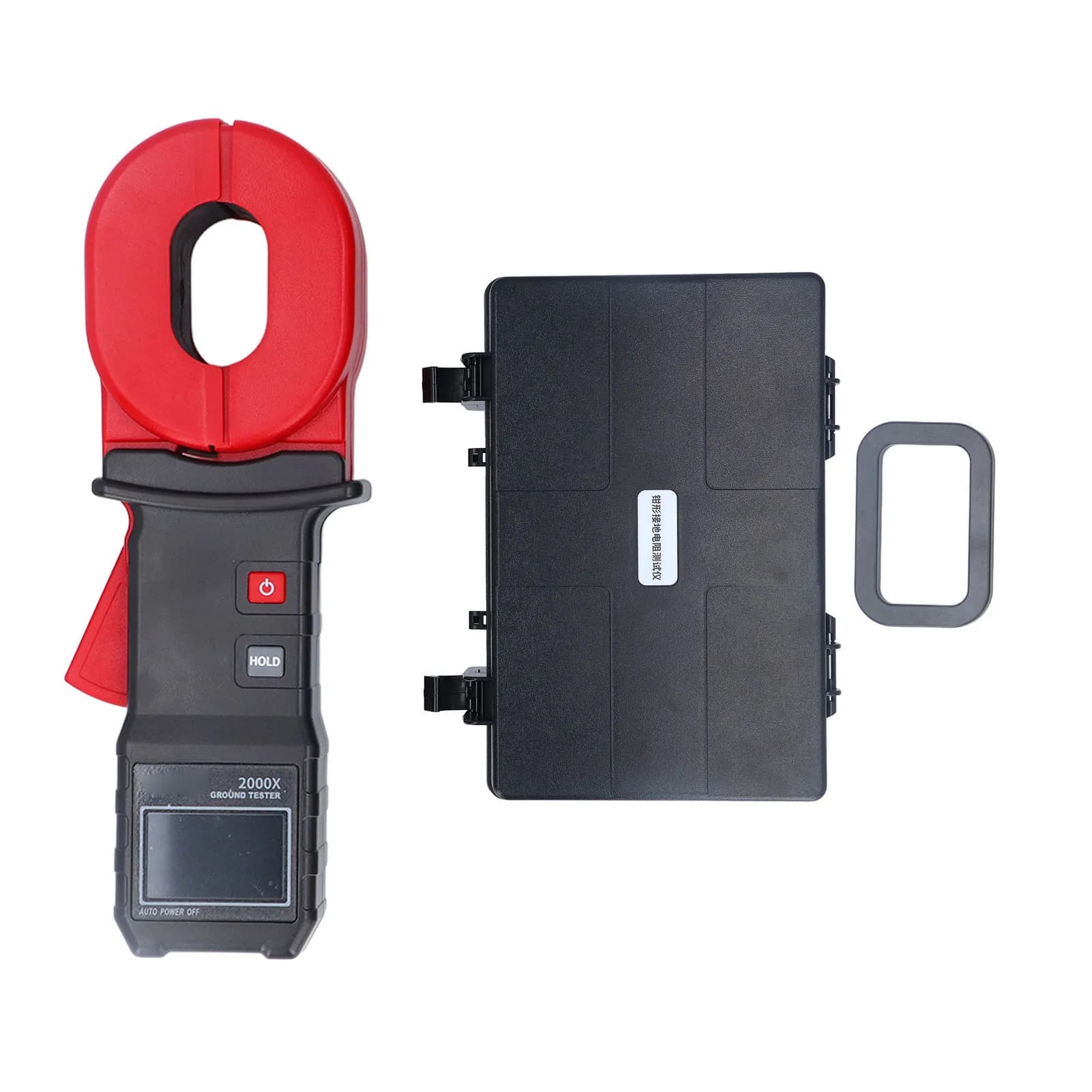 Compteur de résistance de terre, pince LCD facile, testeur de terre, écran LCD 0.01 ~ 500Ω, polyvale