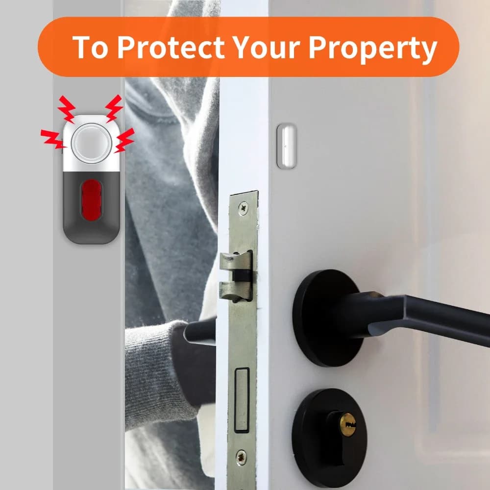 Alarme antivol de sécurité domestique, alarme d'ouverture de porte sans fil, Anti-intrusion, capteur