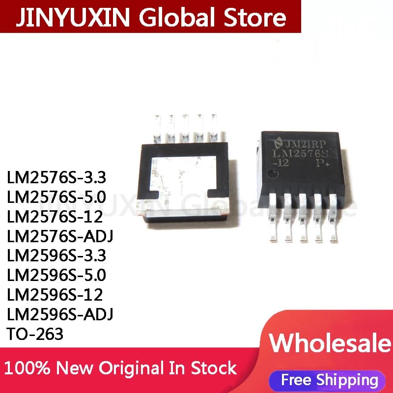 10 pièces LM2576S LM2576S-3.3 LM2576S-5.0 LM2576S-12 LM2576S-ADJ LM2596S-3.3 LM2596S-5.0 LM2596S-12