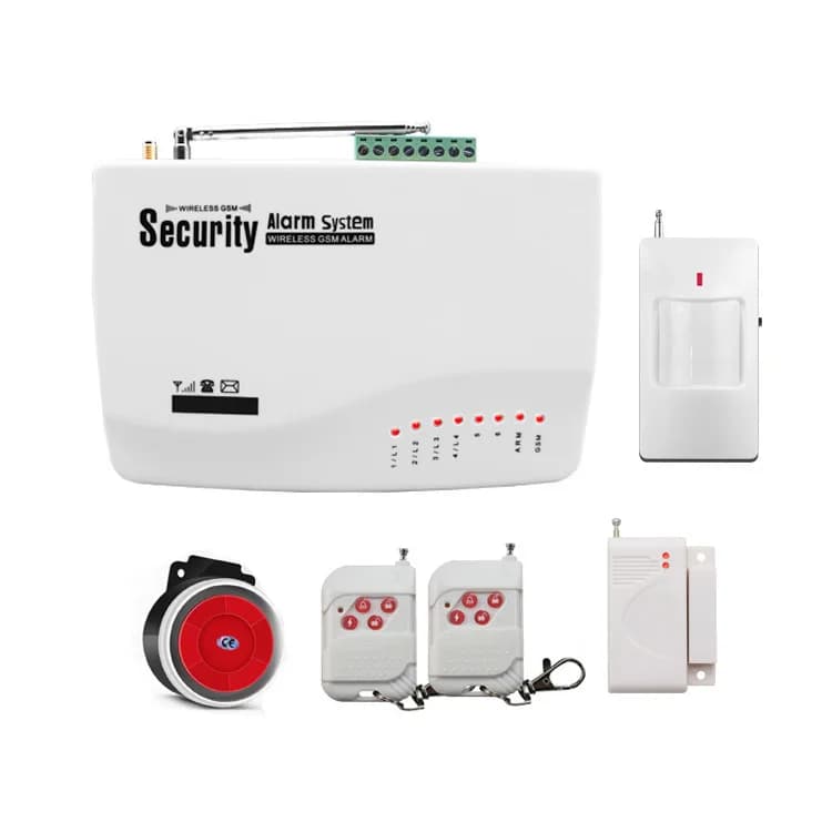 Système d'alarme anti-cambriolage GSM avec télécommande sans fil 433Mhz, avec Contact de porte, déte