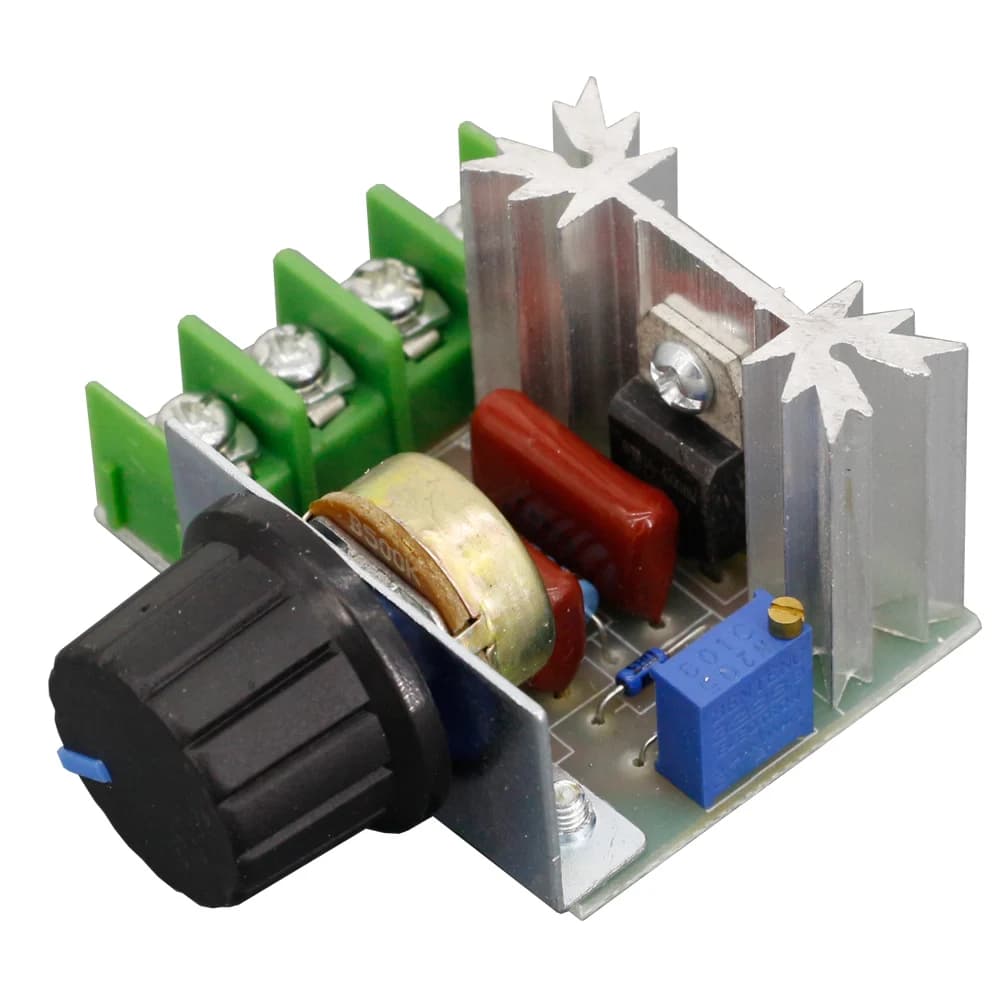 Régulateur de tension 2000 watts AC 50 - 220 volts, variateur de puissance SCR, régulateur de vitess