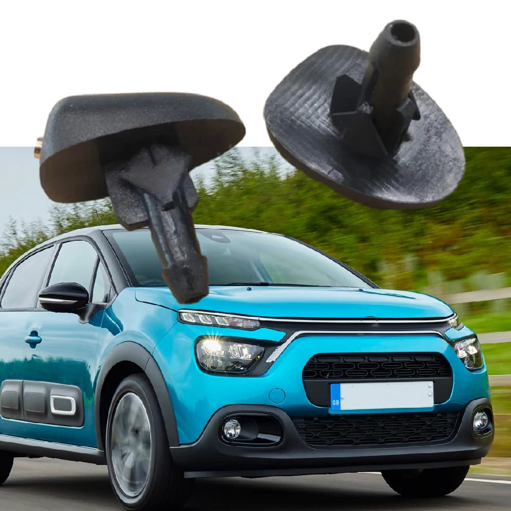 Jets de buse de pulvérisation pour lave-glace, 2 pièces 306307308 Pour Citroën C3 C4 Peugeot 306