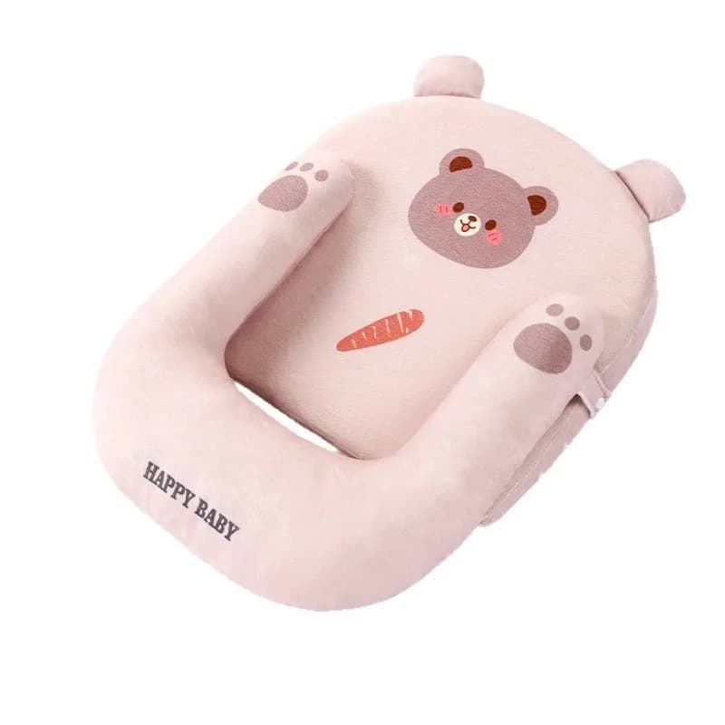 Coussin d'allaitement confortable pour bébé, position couchée, poignée portable, corde, nettoyage fa