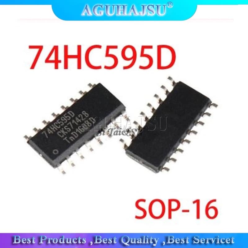 Lot de 20 Pièces de 74HC595D, 74HC595, SN74HC595DR
