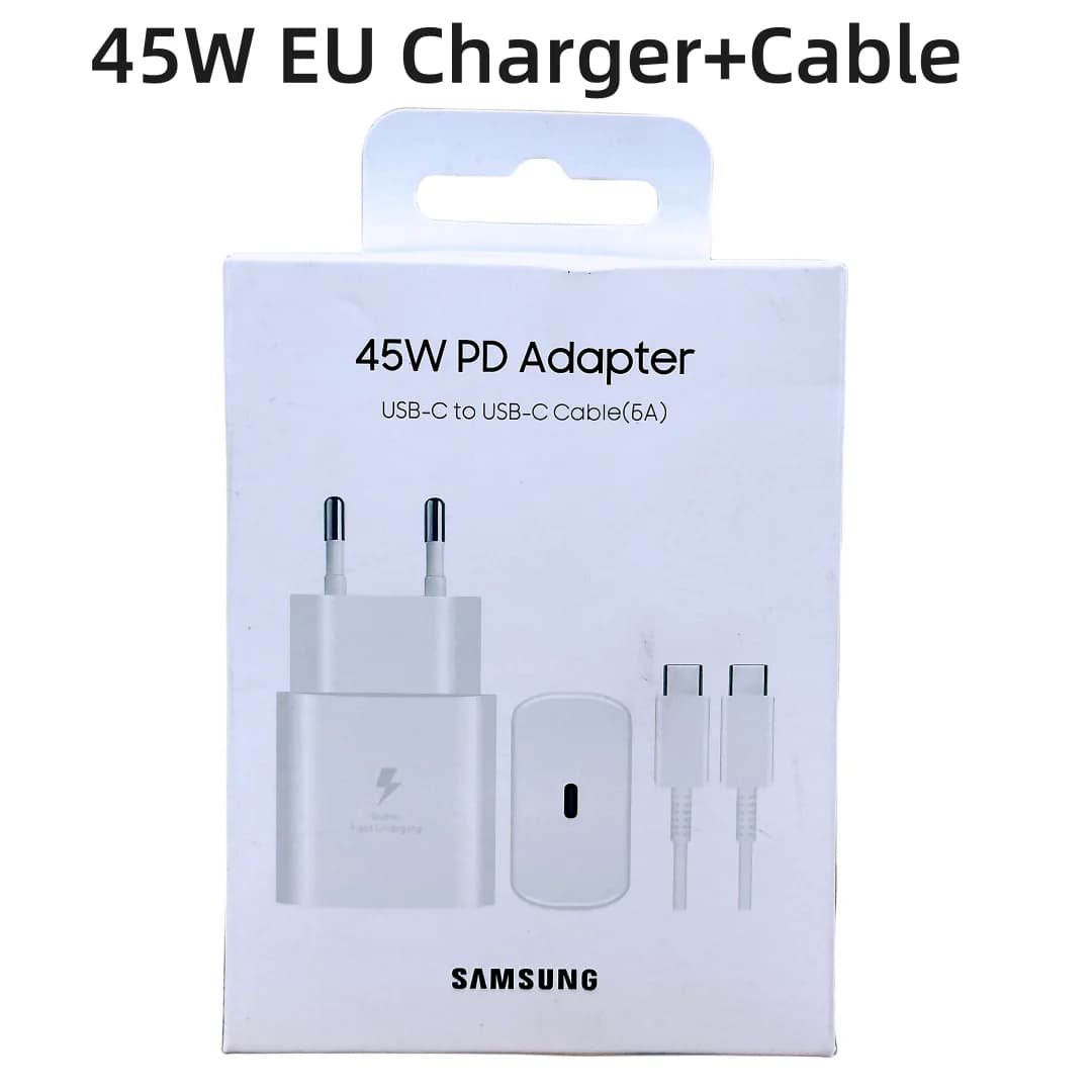Chargeur d'origine Samsung, 45W, charge super rapide, adaptateur certifié UE pour Galaxy Z possède 5