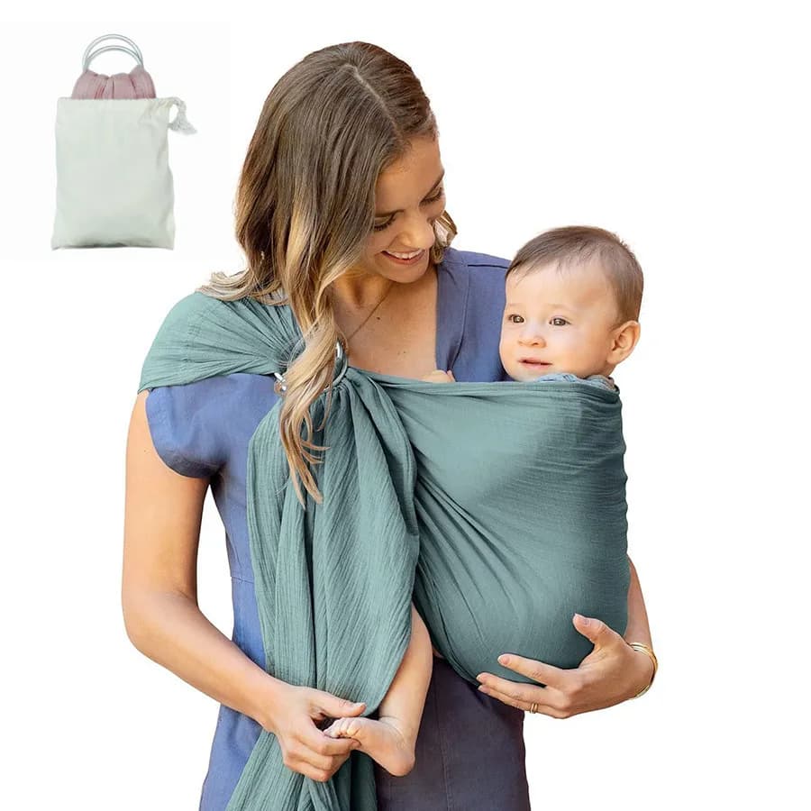 Écharpe pour bébé à Double anneau, serviette arrière pour nouveau-né, facile à sortir, sac suspendu