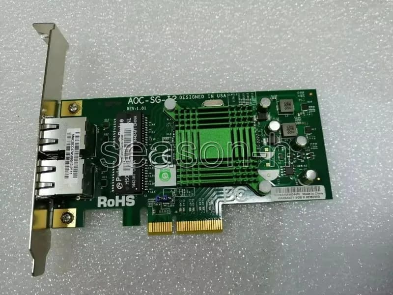 Carte réseau AOC-SG-I2 double port Gigabit PCI-E Ethernet à profil bas