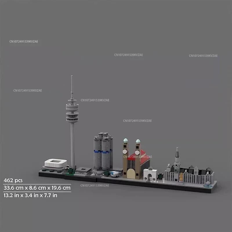 MOC City Architecture horizon allemagne hambourg Dublin Munich maison rue vue ensembles blocs de con