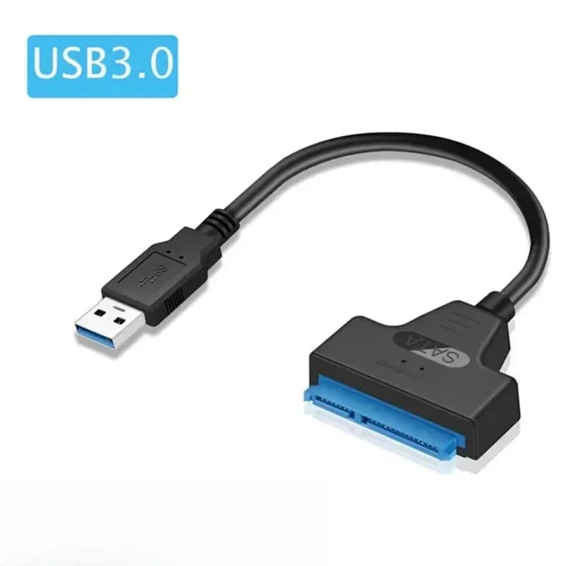 Câble SATA vers USB 3.0 / 2.0 jusqu'à 6 Gbps pour disque dur externe HDD SSD de 2,5 pouces, adaptate