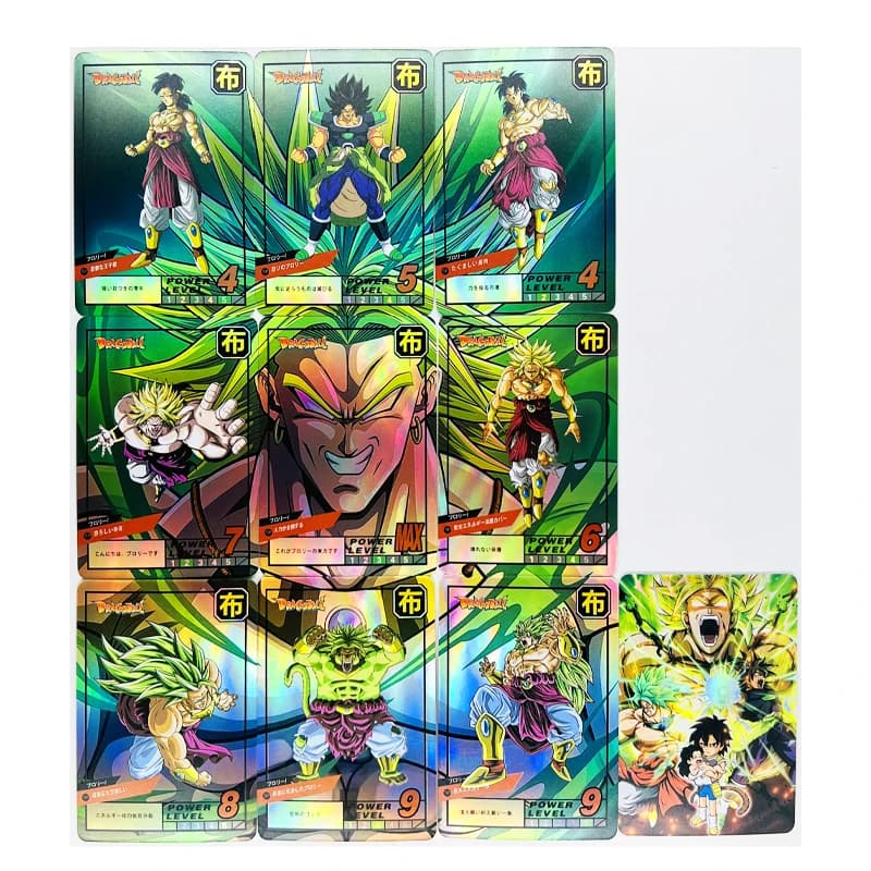 10 pièces/ensemble Z 9in1 Broli GT Super Saiyan héros carte de combat cartes de Collection de jeu Ul
