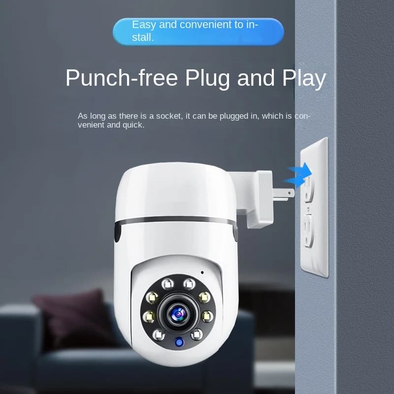 Caméras de surveillance domestiques, sans perçage, pour la sécurité de la maison — Caméra intelligen