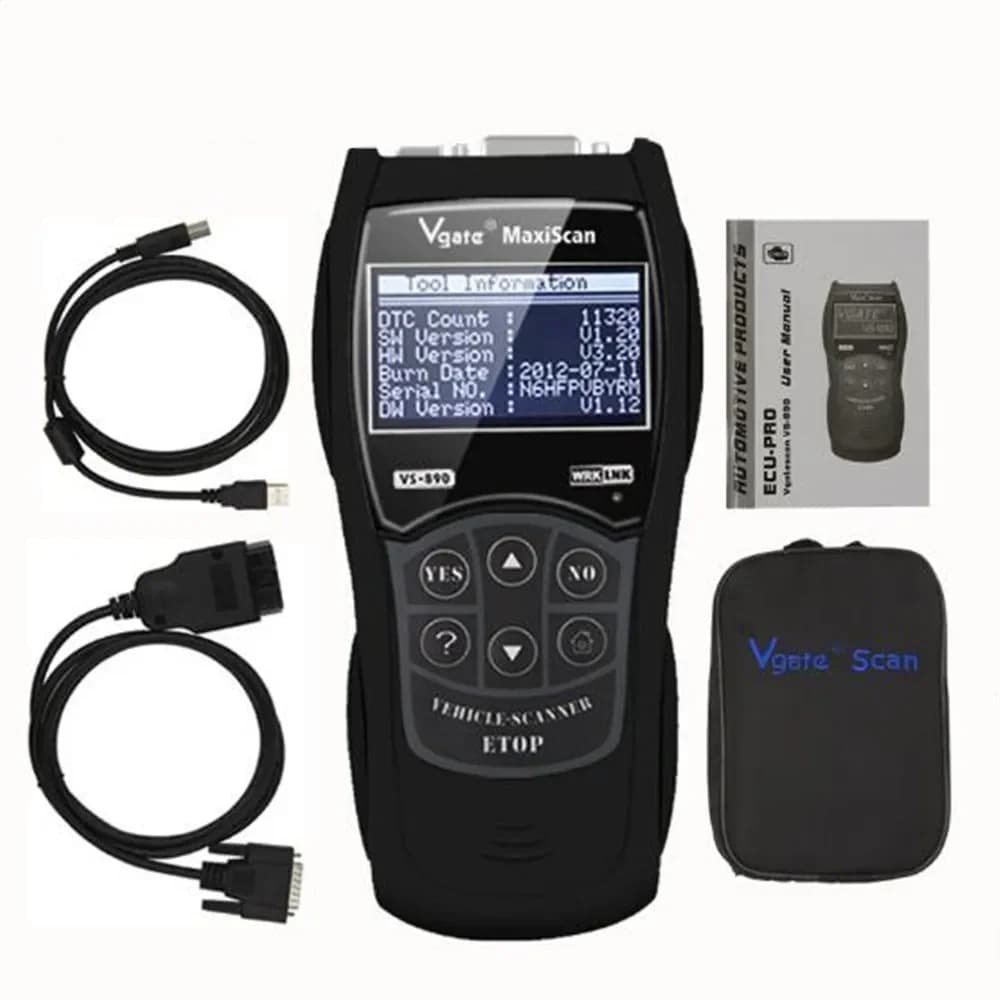 Vgate-Scanner automobile VS890 OBD2, analyseur de moteur, outils de voiture, lecteur de code, outil