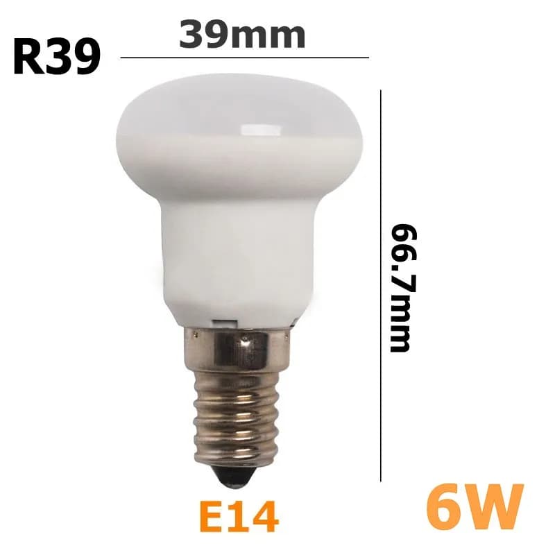 Ampoule LED à économie d'énergie E27 E14 220V R39 R50 R63 R80 6W 9W 12W 15W, Lampe, Spot, Lumière