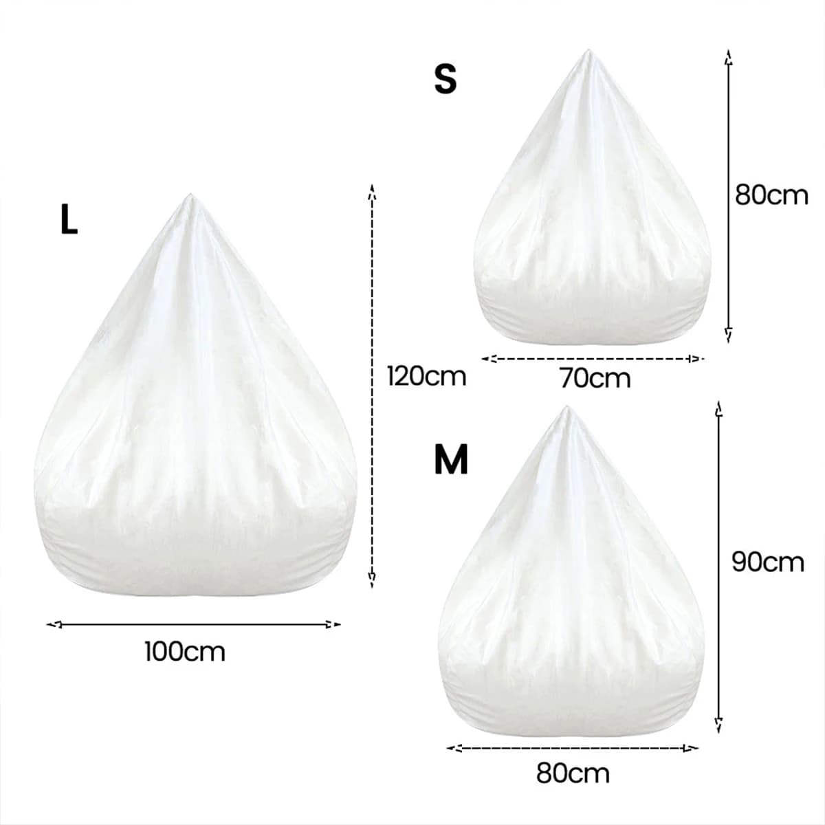 Canapé de remplacement intérieur sans remplissage, doublure intérieure amovible et lavable pour sac