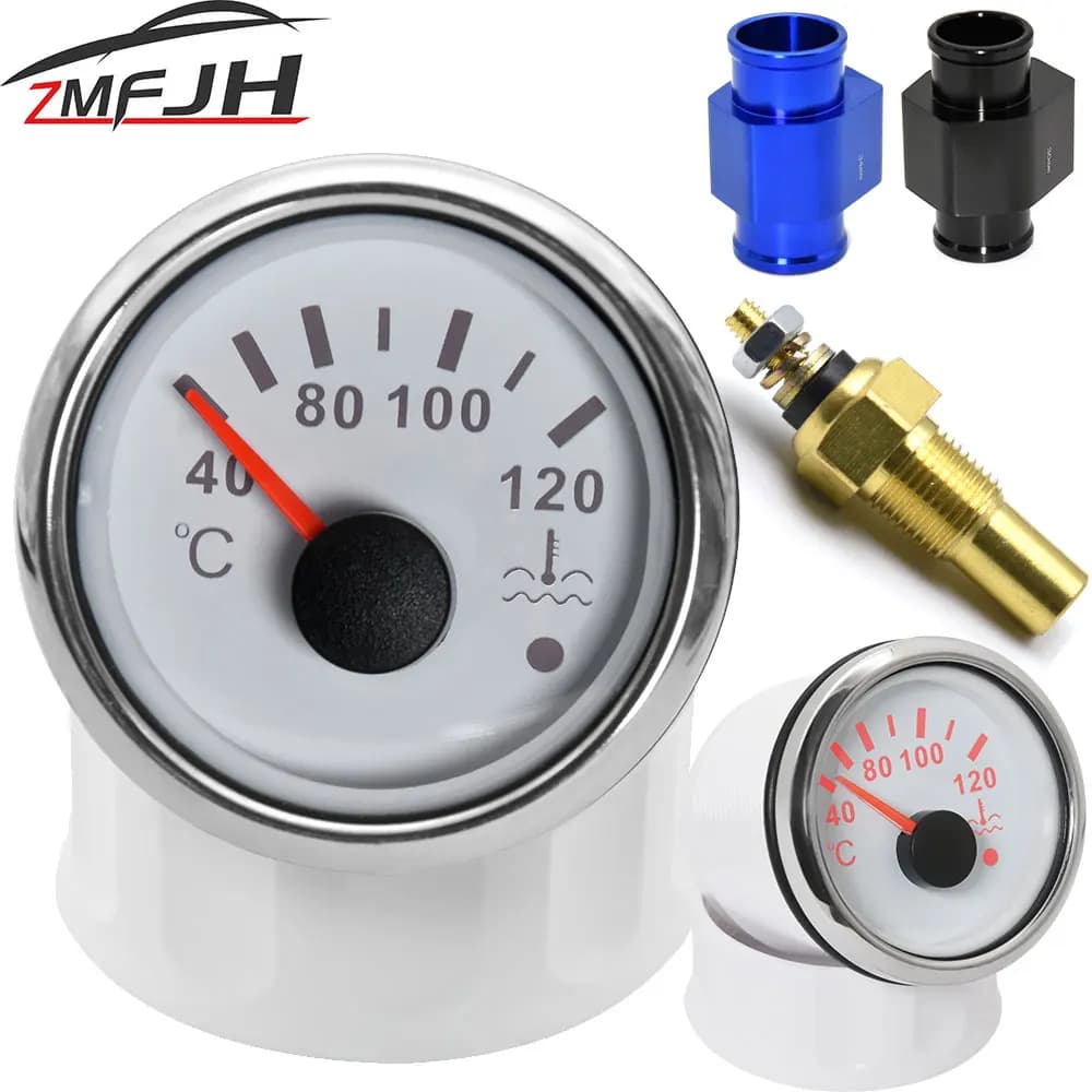 Jauge de température de l'eau de bateau de camion de voiture de 52mm capteur de température de 10MM