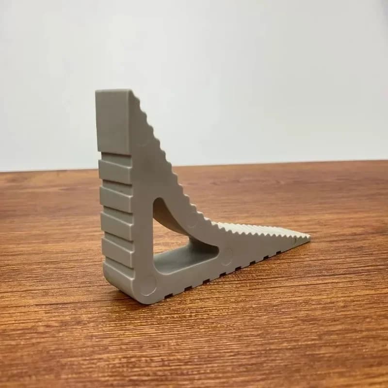 Butée de porte de sécurité en forme de Triangle, bloc de caoutchouc créatif, butée de porte à cale,