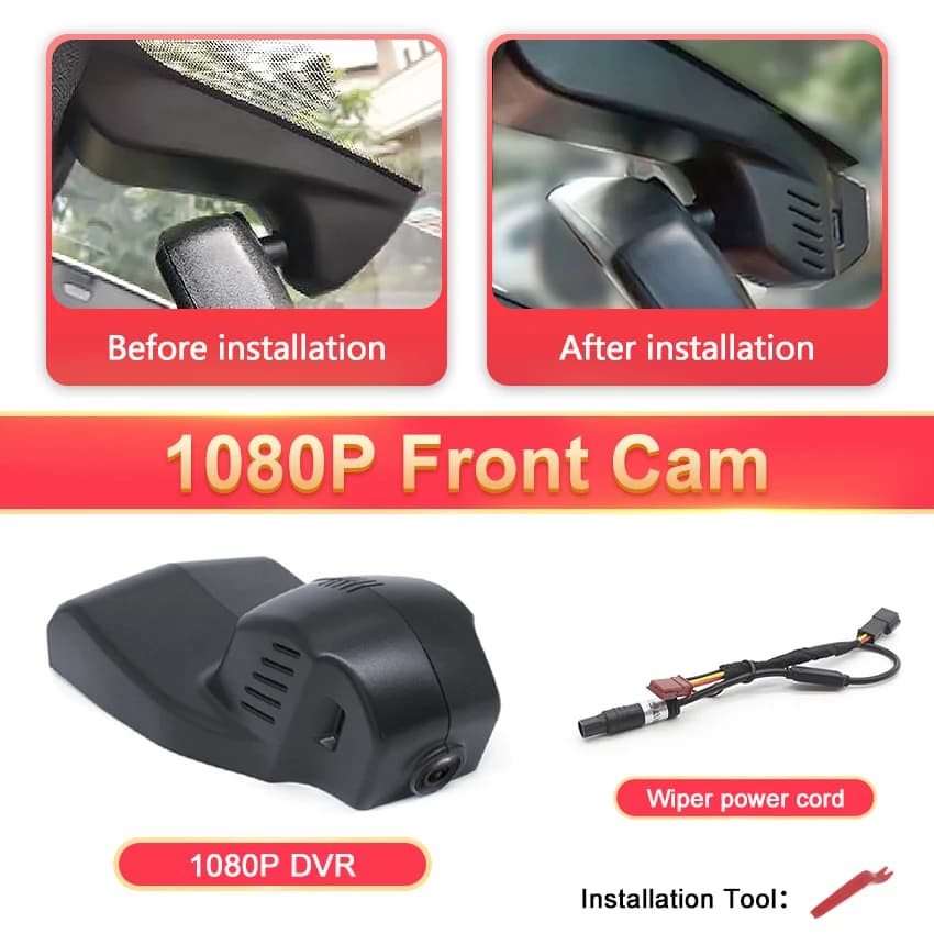 Enregistreur de caméra de tableau de bord pour voiture, DVR 4K 2160P, BMW x1, f48, f20, 3gt, f34, m3