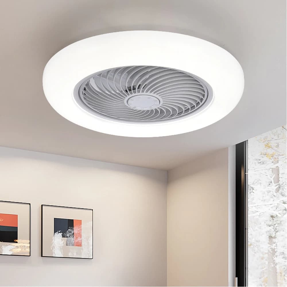 Ventilateur de plafond intelligent ventilateurs avec lumières télécommande chambre décor ventilateur