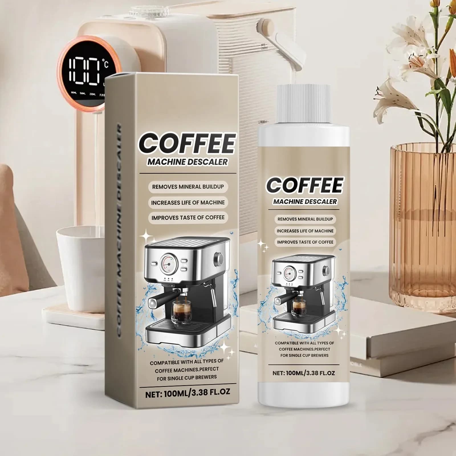 Solution de détartrage pour Machine à café, Agent de détartrage, Agent de nettoyage, fournitures de
