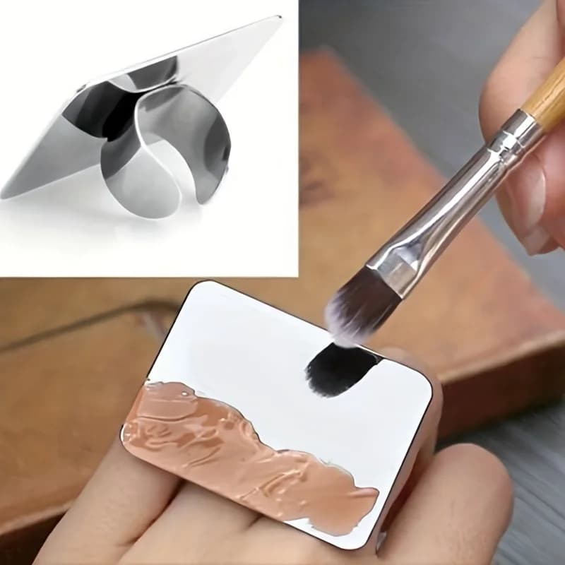 Palette de mélange de maquillage, Palette de spatule de maquillage KissDate avec spatule de fond de