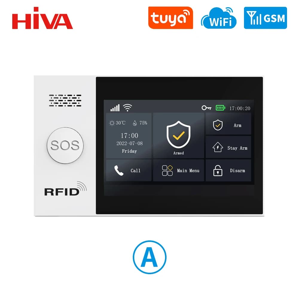PG-107 Tuya sans fil WIFI GSM système d'alarme antivol maison caméra IP PIR capteur de mouvement cap