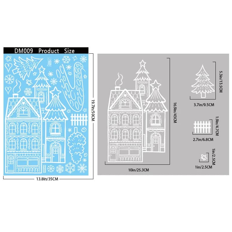 Autocollants de noël créatifs, bonhomme de neige, maison blanche, autocollants électrostatiques, fou