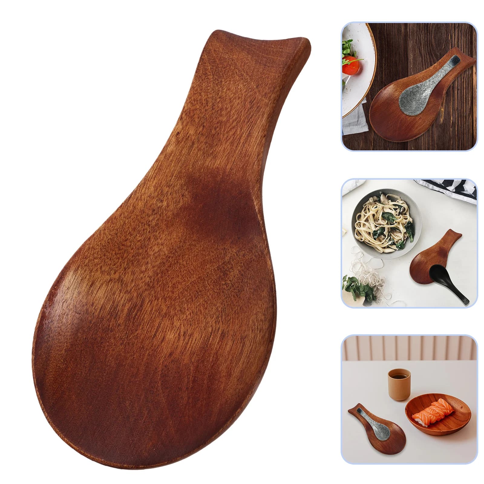 Support de cuillère pour comptoir de cuisine, support de spatule, plat T1, décor de café, poêle en b