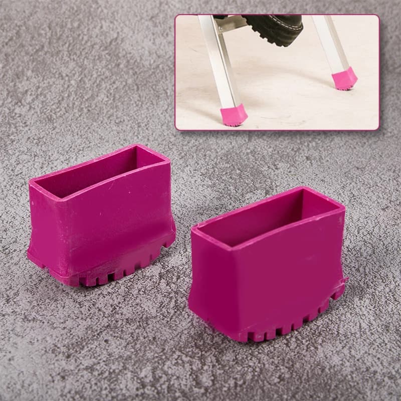 Couvre-pieds d'échelle pliants coordonnants, coussinets en caoutchouc, 1 pièce